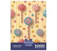 Puzzle 1000 Pieces Lollipop Brainteasing Candy Image Randomly Shaped Pieces Educational Games Adults And Kids 38x26cm/1000pcs