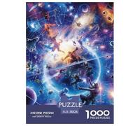 Puzzle 1000 Pieces Milky Way Galaxy Brainteasing Alien Fully Interlocking Educational Games Puzzles for Adults 38x26cm/1000pcs
