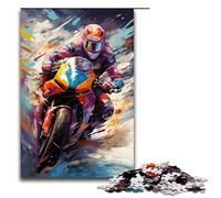 Puzzle 1000 Pieces Motogp by SplattersLots of Coloured Clouds in The Sky Jigsaw for Adults Wooden Educational Game Challenge Toy 75x50cm