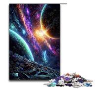 Puzzle 1000 Pieces Mysterious Universe Jigsaw for Adults Wooden Educational Game Challenge Toy 75x50cm