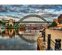 Puzzle 1000 Pieces - Newcastle Upon Tyne Jigsaw, Decorative Puzzle - Adult & Children's Gift & Educational Toy 38x26cm
