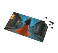 Puzzle 1000 Pieces Night Walk In The Old Town Picture Puzzle Easter Toys For Kids Ages 4-8 500 Piece Puzzles(1000PCS)