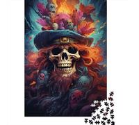 Puzzle 1000 Pieces Painting of Colorful Skulls Jigsaw Boys And Girls Puzzle Jigsaw Puzzle Education Game Toys Family Decoration 1000pcs (75x50cm)