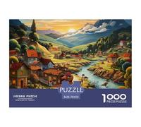 Puzzle 1000 Pieces Paradise Brainteasing Happy Valley 100% Recycled Cardboard Home Decoration Adults And Kids Age 12 Years Up 70x50cm/1000pcs