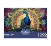 Puzzle 1000 Pieces Peacock Brainteasing The Eyes Of Truth Fully Interlocking Educational Games Puzzles for Adults 38x26cm/1000pcs