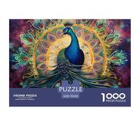 Puzzle 1000 Pieces Peacock Brainteasing The Eyes Of Truth Randomly Shaped Pieces Home Decoration Puzzles for Adults 70x50cm/1000pcs