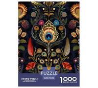 Puzzle 1000 Pieces Peacock Challenge Games The Eyes Of Truth 100% Recycled Cardboard for Impossible Puzzles Adults And Kids Age 12 Years Up 70x50cm/1000pcs