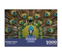 Puzzle 1000 Pieces Peacock Challenge Games The Eyes Of Truth 100% Recycled Cardboard Home Decoration for Adults Jigsaw 38x26cm/1000pcs