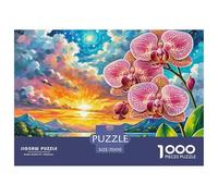 Puzzle 1000 Pieces Phalaenopsis Orchid Brainteasing Landscape Painting 100% Recycled Cardboard for Impossible Puzzles Puzzles for Adults 70x50cm/1000pcs