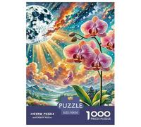 Puzzle 1000 Pieces Phalaenopsis Orchid Brainteasing Natural Wonders Randomly Shaped Pieces for Impossible Puzzles for Adults Jigsaw 70x50cm/1000pcs