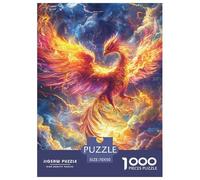 Puzzle 1000 Pieces Phoenix Brainteasing Mythical Creatures Randomly Shaped Pieces for Impossible Puzzles Adults And Kids 70x50cm/1000pcs