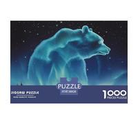 Puzzle 1000 Pieces Polar Bear Brainteasing Wildlife 100% Recycled Cardboard Educational Games Adults And Kids 38x26cm/1000pcs