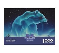 Puzzle 1000 Pieces Polar Bear Brainteasing Wildlife 100% Recycled Cardboard Home Decoration Puzzles for Adults 70x50cm/1000pcs