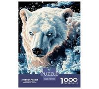 Puzzle 1000 Pieces Polar Bear Challenge Games Fierce Animals 100% Recycled Cardboard Home Decoration Adults And Kids 70x50cm/1000pcs