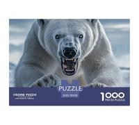 Puzzle 1000 Pieces Polar Bear Challenge Games Fierce Animals 100% Recycled Cardboard Home Decoration Adults And Kids 70x50cm/1000pcs