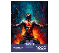 Puzzle 1000 Pièces Pour Adultes The Inner Fire - Abstract Expressionist Art Casse-tête Pour Adultes - Décoration Parfaite - Cadeaux D'anniversaire Et Cadeaux Uniques 52x38cm/1000pcs