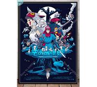 Puzzle 1000 Pieces Princess Mononoke Art Poster Japan Anime Paper for Adults Children Games Learning Toy 70x50CM