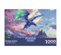 Puzzle 1000 Pieces Pterosaur Brainteasing Enchanted Lands Randomly Shaped Pieces Home Decoration Adults And Kids 38x26cm/1000pcs