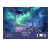 Puzzle 1000 Pieces Pterosaur Brainteasing Enchanted Lands Randomly Shaped Pieces Home Decoration Adults And Kids Age 12 Years Up 70x50cm/1000pcs
