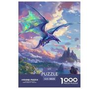 Puzzle 1000 Pieces Pterosaur Challenge Games Enchanted Lands 100% Recycled Cardboard Educational Games Adults And Kids Age 12 Years Up 38x26cm/1000pcs