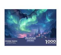 Puzzle 1000 Pieces Pterosaur Challenge Games Enchanted Lands 100% Recycled Cardboard Home Decoration Adults And Kids Age 12 Years Up 38x26cm/1000pcs