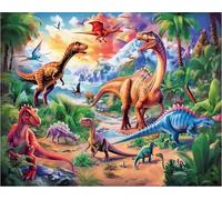 Puzzle 1000 pieces, puzzles for adults jungle dinosaurs, a challenging puzzle, puzzle games for the whole for adults and children38x52cm