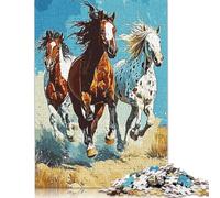 Puzzle 1000 Pieces Race Horse Jigsaw Boys And Girls Puzzle Jigsaw Puzzle Education Game Toys Family Decoration 1000pcs (75x50cm)
