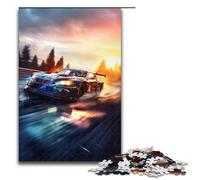 Puzzle 1000 Pieces Racing Car Jigsaw for Adults Wooden Educational Game Challenge Toy 75x50cm