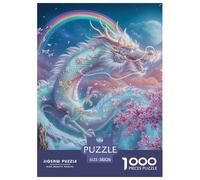 Puzzle 1000 Pieces Rainbow Kingdom Challenge Games Mythical Creatures 100% Recycled Cardboard Home Decoration Puzzles for Adults 38x26cm/1000pcs