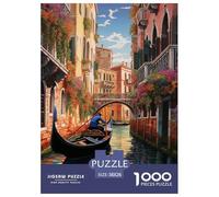 Puzzle 1000 Pieces Riverside Town Brainteasing The Water Capital Randomly Shaped Pieces Educational Games Adults And Kids 38x26cm/1000pcs