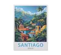 Puzzle 1000 pieces, Spain Saiago, for paper adults toys decompression game-26x38cmJ342