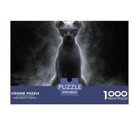 Puzzle 1000 Pieces Sphinx Cat Brainteasing Pet Cat Fully Interlocking Home Decoration Adults And Kids Age 12 Years Up 38x26cm/1000pcs