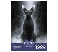 Puzzle 1000 Pieces Sphinx Cat Challenge Games Pet Cat Fully Interlocking for Impossible Puzzles for Adults Jigsaw 70x50cm/1000pcs