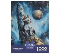 Puzzle 1000 Pieces Sphinx Cat Challenge Games Strange Planet Fully Interlocking for Impossible Puzzles Adults And Kids 38x26cm/1000pcs