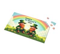 Puzzle 1000 Pieces St. Patrick'S Day Magic: Leprechauns And Rainbows Picture Puzzle Easter Toys For Kids Ages 4-8 Toys For Ages 2-4(500PCS)