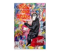 Puzzle 1000 Pieces Street Graffiti Collage AFFE Poster Wood For Adults Kids Games Educational Toy 70x50cm