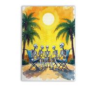 Puzzle 1000 Pieces Summer Days of Skeleton People Challenging Educational Toys Home Decor