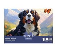 Puzzle 1000 Pieces Tibetan Mastiff Brainteasing Plateau Randomly Shaped Pieces for Impossible Puzzles Adults And Kids 38x26cm/1000pcs
