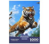 Puzzle 1000 Pieces Tiger Brainteasing Fierce Animals 100% Recycled Cardboard Home Decoration for Adults Jigsaw 70x50cm/1000pcs