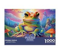 Puzzle 1000 Pieces Toad Brainteasing Strange Mushrooms Fully Interlocking for Impossible Puzzles for Adults Jigsaw 38x26cm/1000pcs