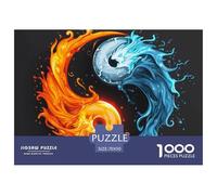 Puzzle 1000 Pieces Yin And Yang Brainteasing The Eight Diagrams 100% Recycled Cardboard for Impossible Puzzles Adults And Kids Age 12 Years Up 70x50cm/1000pcs