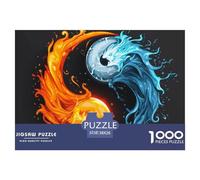 Puzzle 1000 Pieces Yin And Yang Challenge Games The Eight Diagrams 100% Recycled Cardboard Educational Games for Adults Jigsaw 38x26cm/1000pcs