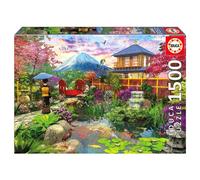 Educa - Japanese garden | 1500 Piece Puzzle for Adults. Measurements: 85 x 60 cm. Includes Glue Fix Puzzle. From 14 years old