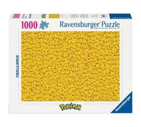 Ravensburger 12000829 - Pikachu Challenge - 1000 pieces jigsaw puzzle - Puzzle for adults and kids age 14 years up, Pokémon Puzzle, gifts for Pokémon fans