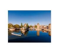 puzzle 1000，Ponts Couverts, part of the former fortress in Strasbourg，Jigsaw puzzle for for adults teens and challenge educational-Paper（50x70cm）-AU64