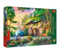 Trefl Jigsaw Puzzle Tea Time - Cottage Stoney Lane - 1000 Pieces - Painted Nostalgic Images