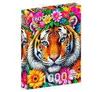 Puzzle 1000 Stripes And Flowers Enjoy