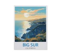 Puzzle 1000 Stück，Big Sur, Kalifornien，Klassische Puzzle 3D Puzzle DIY Kit Holz spielzeug Einzigartiges Geschenk Wohnkultur（75x50cm）-CM74