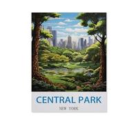 Puzzle 1000 Teile,Central Park, New York,Holz Adult Toys Dekompressionsspiel(75x50cm)-CL4
