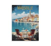 Puzzle 1000 Teile für Erwachsene, Marseille, Küste Frankreichs, Puzzles für Teenager, Jungen und Mädchen,lustige und anspruchsvolle Puzzles für die ganze Familie zum Geburtstag, N58,50x70cm